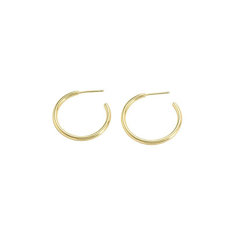 S925 Sterling Silver Large Hoop Earrings - Image 4