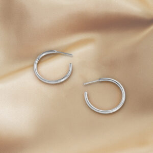 RHODIUM PLATED25MM