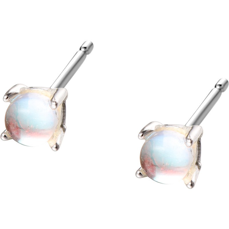 S925 Sterling Silver Aurora Mini Stud Earrings - Image 4