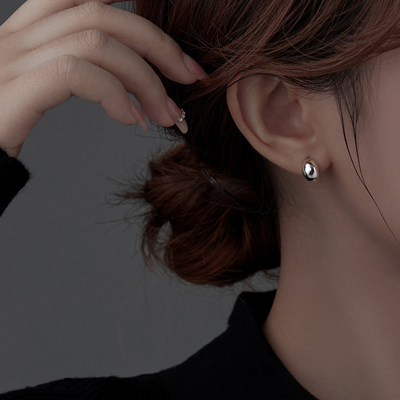 S925 Sterling Silver Small Bead Stud Earrings