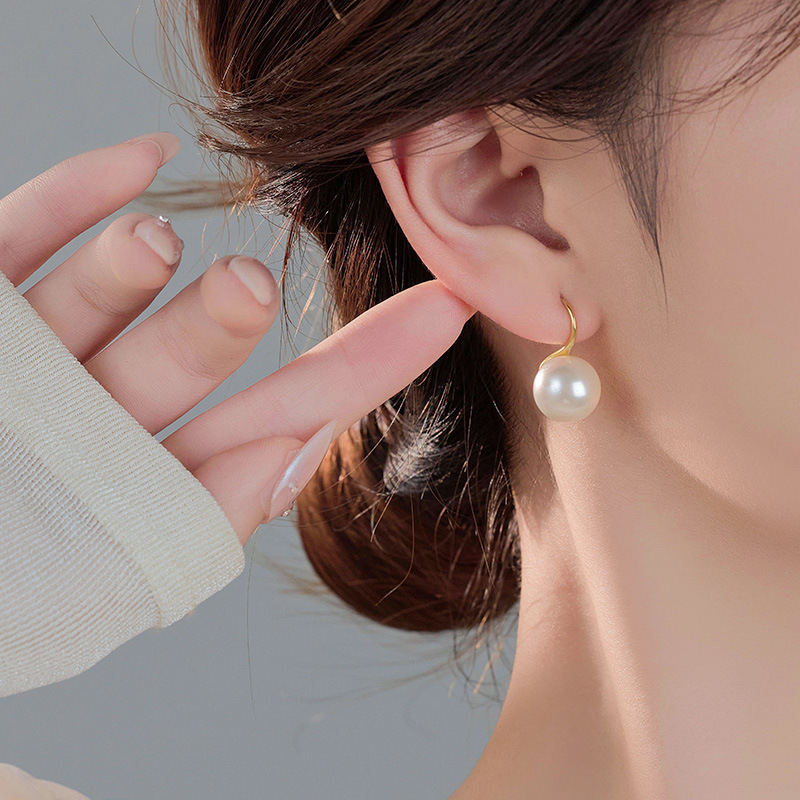 S925 Sterling Silver Pearl Drop Earrings - Image 4