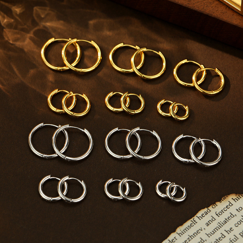 S925 Sterling Silver Minimalist Hoop Earrings