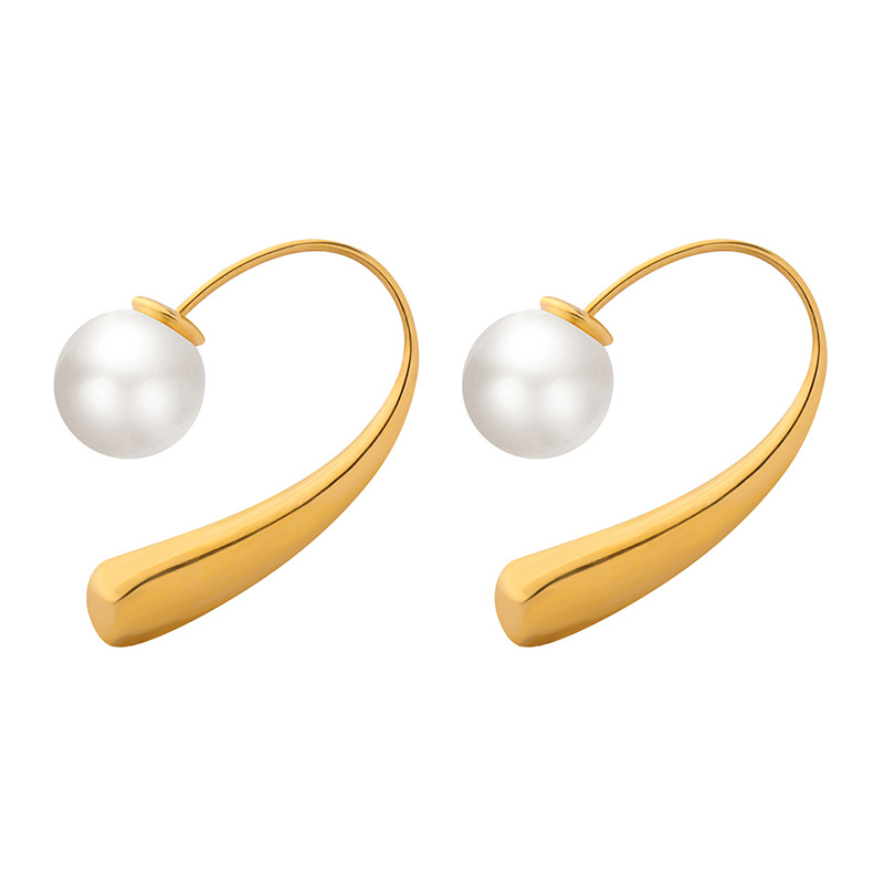 Titanium Steel French Vintage Style Statement Ear Hooks - Image 4