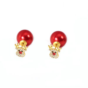 Red Beaded Christmas Reindeer