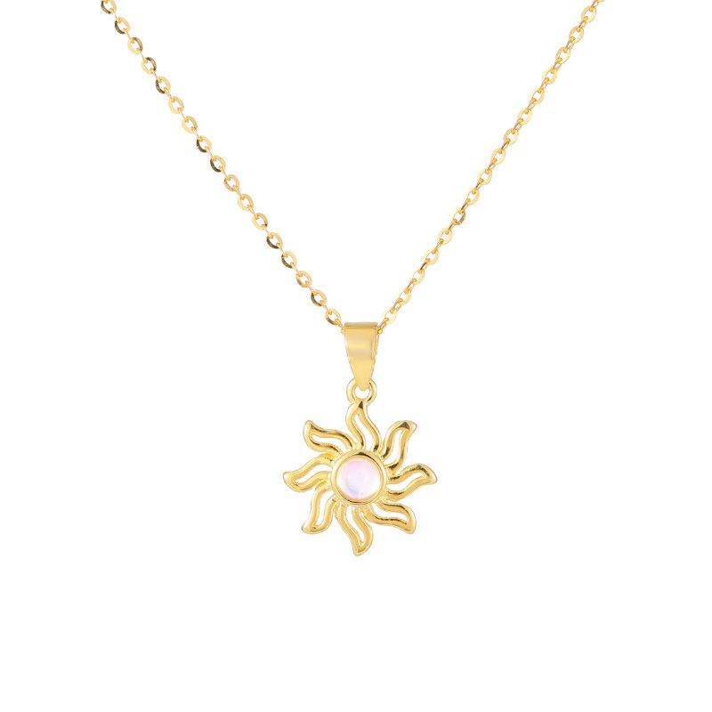 S925 Sterling Silver Sun Pendant Necklace - Image 4