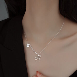 S925 Sterling Silver Lucky Unicorn Necklace