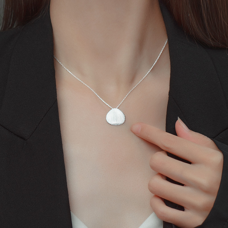S925 Sterling Silver Shell Necklace - Image 2