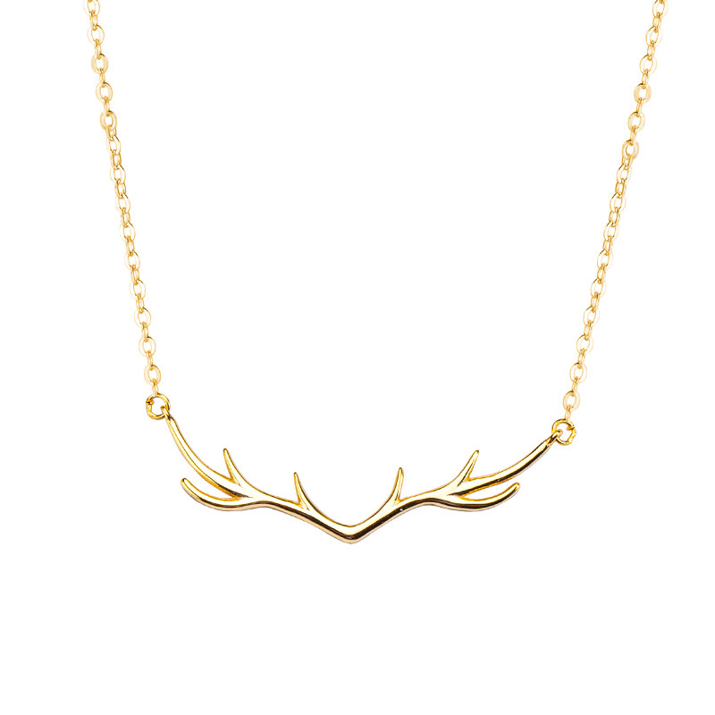S925 Sterling Silver Deer Antler Necklace - Image 4