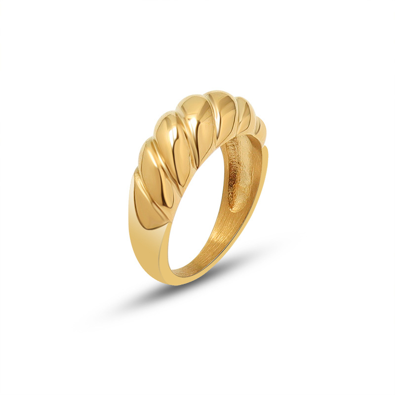 Titanium Steel Vintage Threaded Ring - Image 5