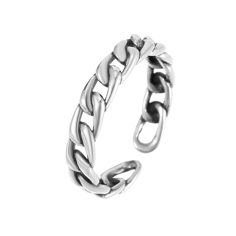 S925 Sterling Silver Thai Silver Style Patterned Ring - Image 4