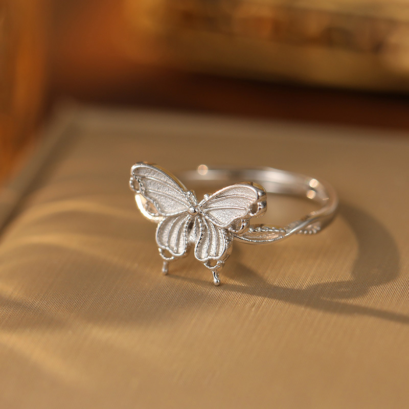 S999 Fine Silver Butterfly Ring