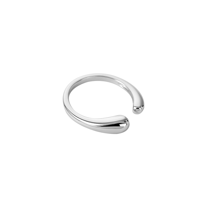 S925 Sterling Silver Teardrop Polished Ring - Image 4